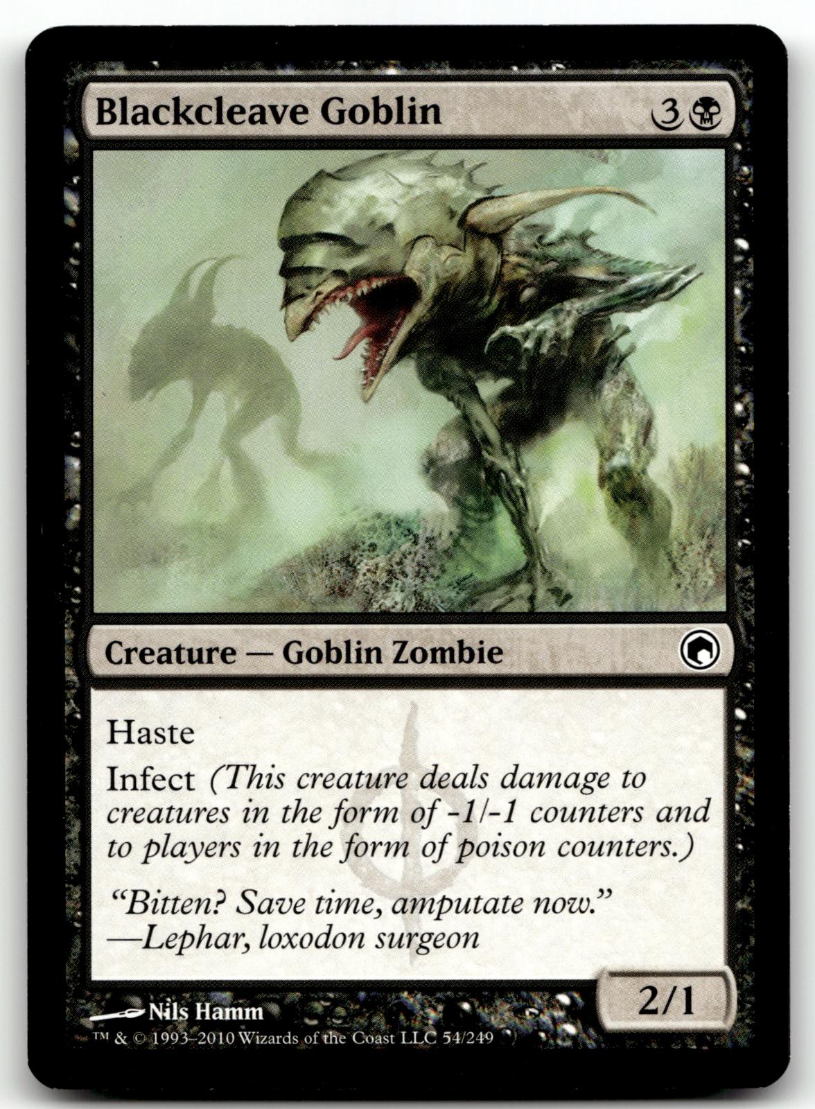 Blackcleave Goblin 54 Common Scars of Mirrodin Magic: The Gathering Near Mint
