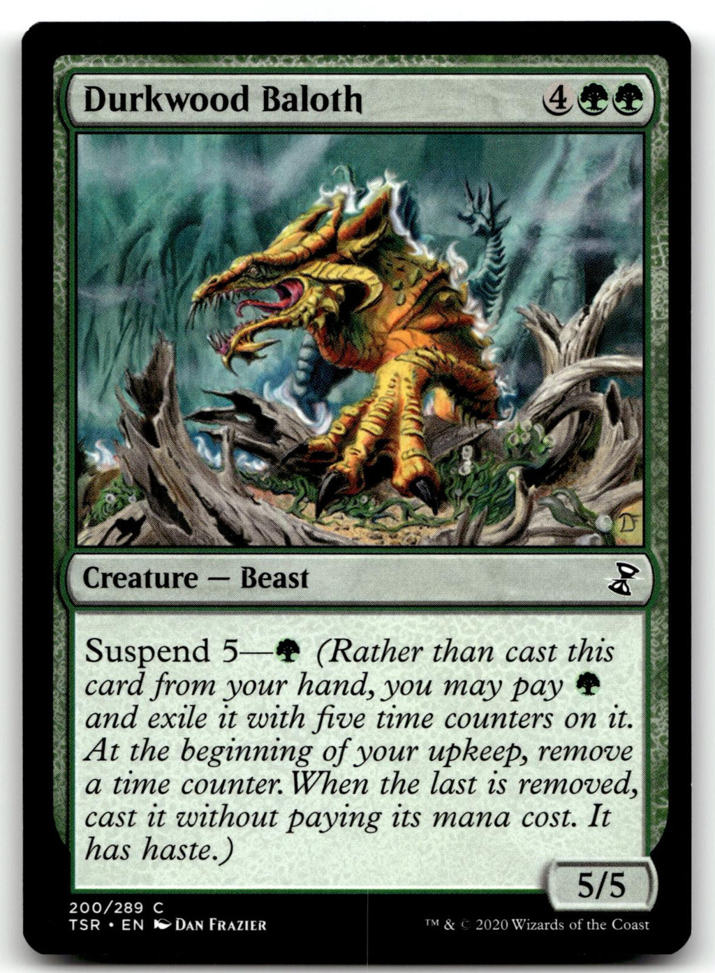 Durkwood Baloth 200 Common Time Spiral: Remastered Magic: The Gathering NM