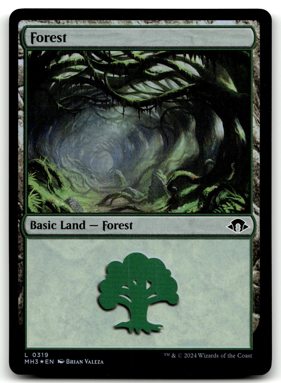 Forest (0319) 319 Land Modern Horizons 3 Magic: The Gathering Foil Near Mint