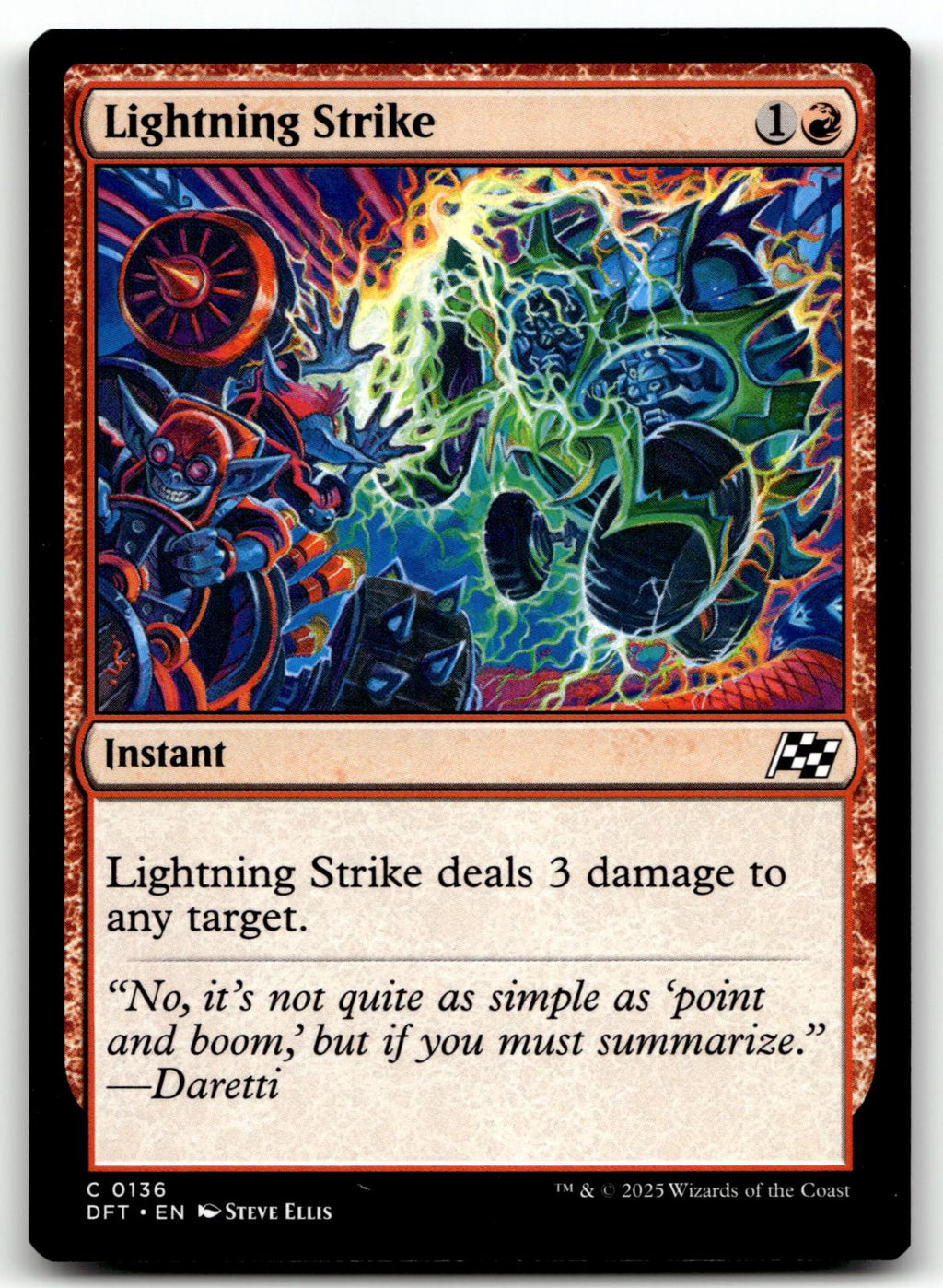 Lightning Strike 136 Common Aetherdrift Magic: The Gathering Near Mint