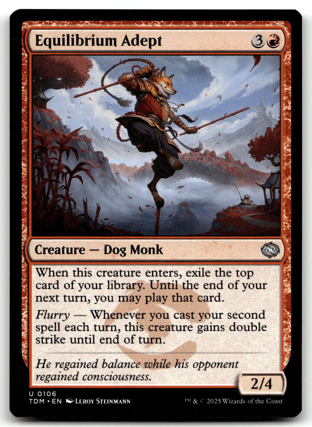 Equilibrium Adept 106 Uncommon Tarkir: Dragonstorm Magic: The Gathering NM