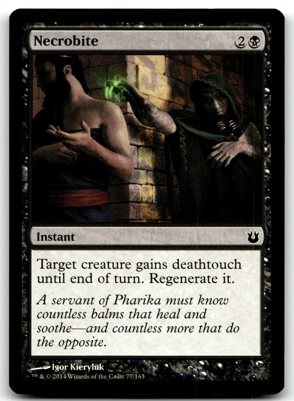 Necrobite 77 Common Born of the Gods Magic: The Gathering Near Mint