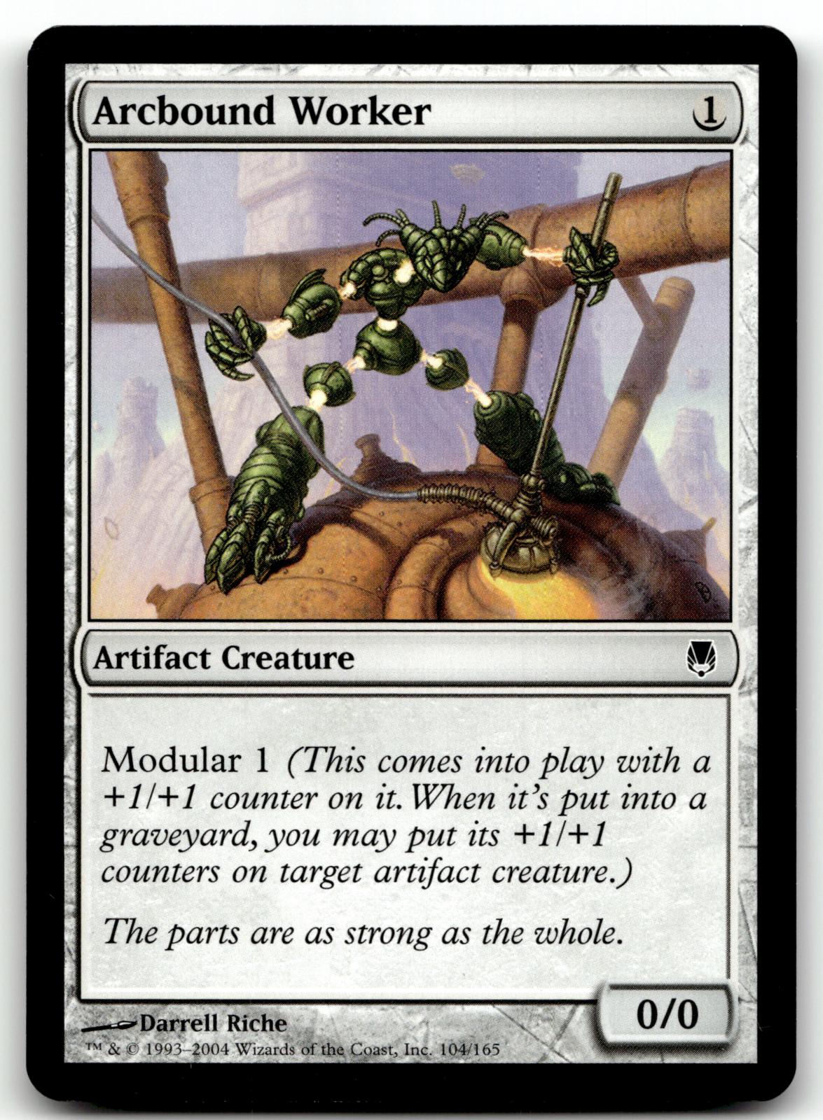Arcbound Worker 104 Common Darksteel Magic: The Gathering Near Mint