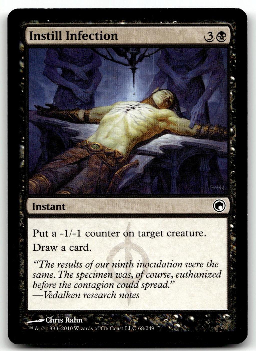 Instill Infection 68 Common Scars of Mirrodin Magic: The Gathering Near Mint
