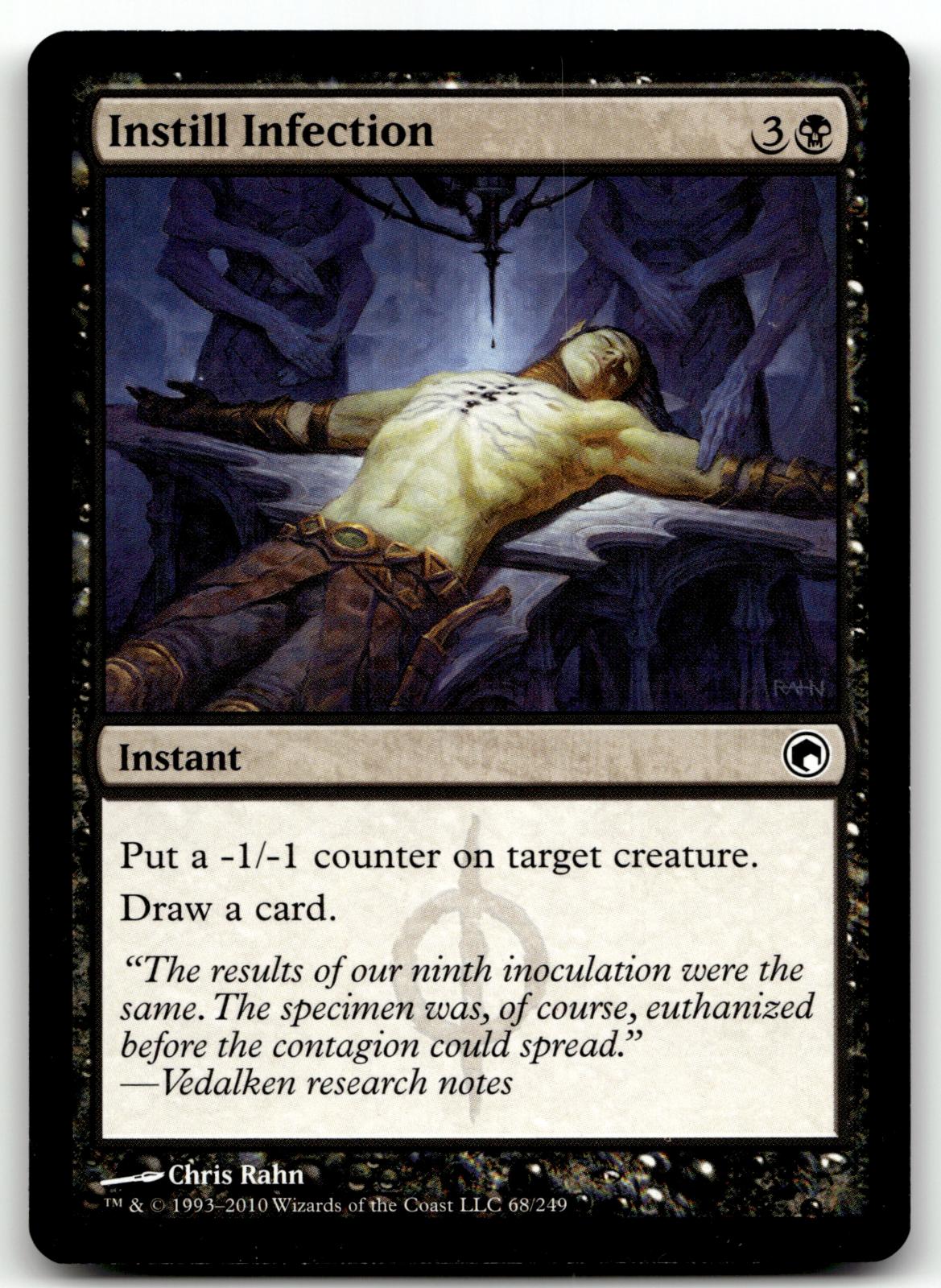 Instill Infection 68 Common Scars of Mirrodin Magic: The Gathering Near Mint