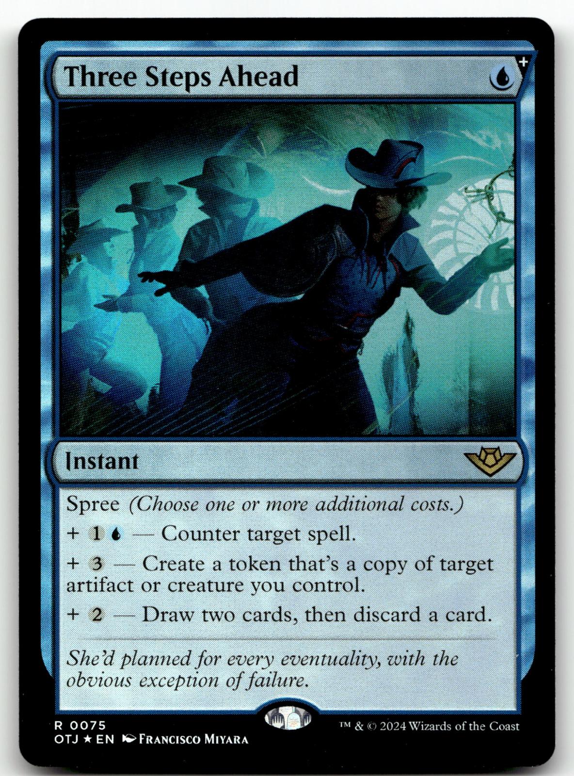 Three Steps Ahead 75 Rare Outlaws of Thunder Junction Magic: The Gathering NM