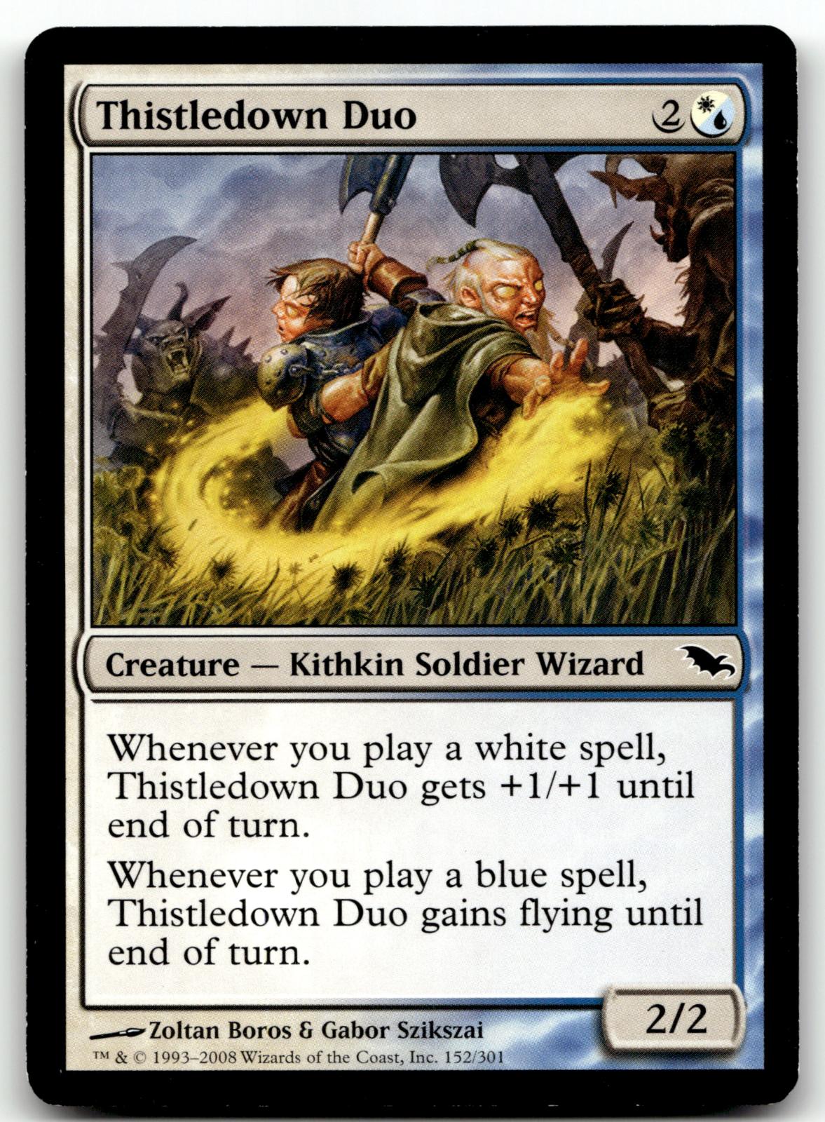Thistledown Duo 152 Common Shadowmoor Magic: The Gathering Near Mint