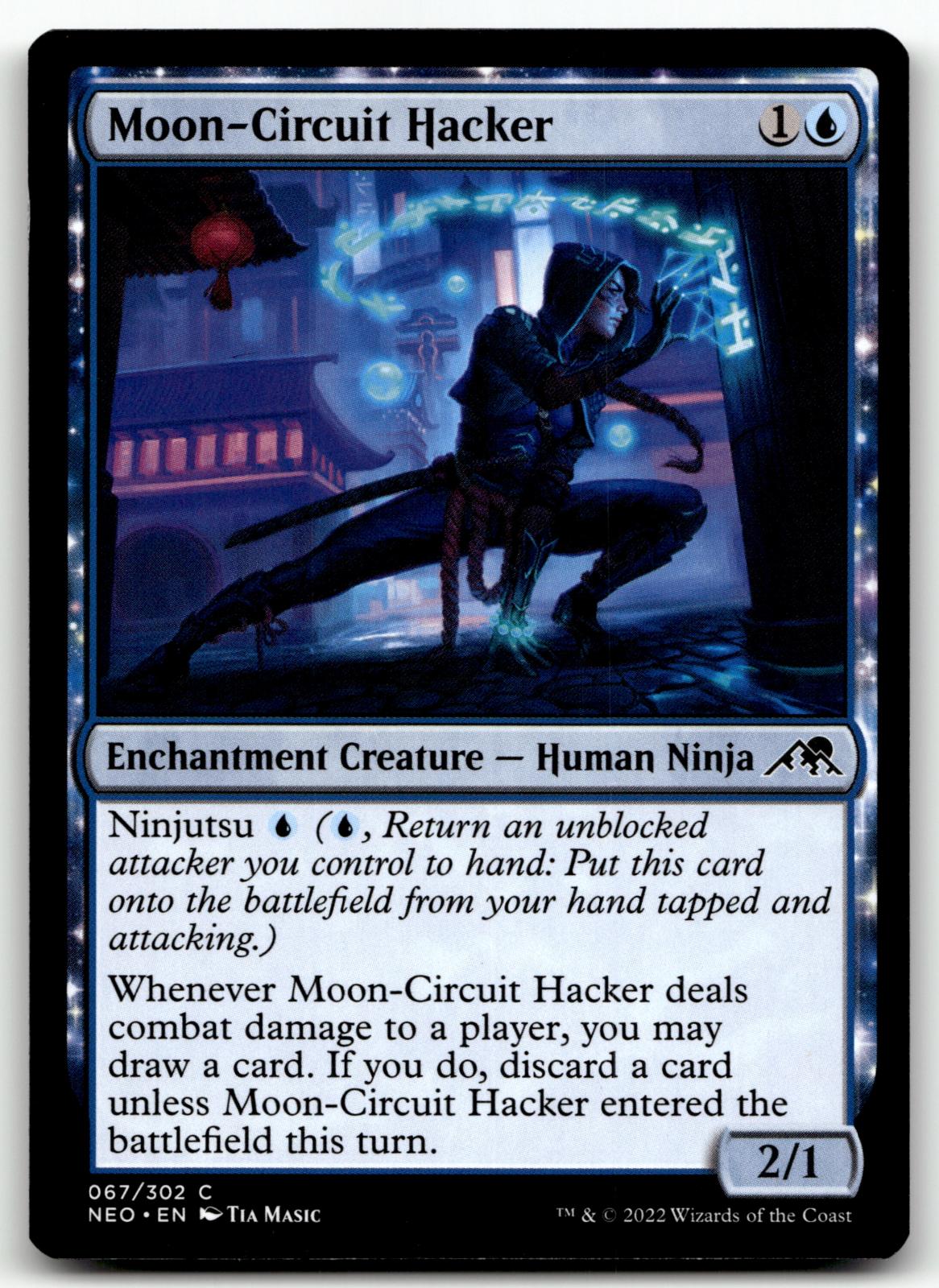 Moon-Circuit Hacker 67 Common Kamigawa: Neon Dynasty Magic: The Gathering NM