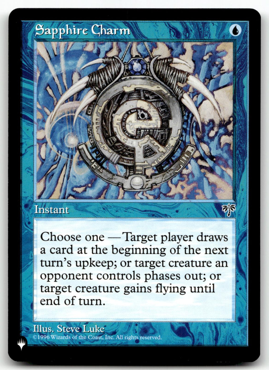 Sapphire Charm 89 Common The List Reprints Magic: The Gathering Near Mint