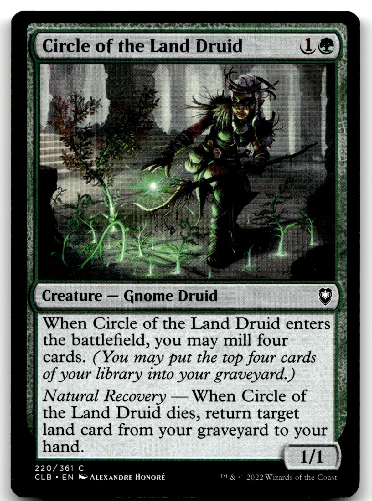 Circle of the Land Druid 220 Commander Legends: Battle for Baldur's Gate Magic: