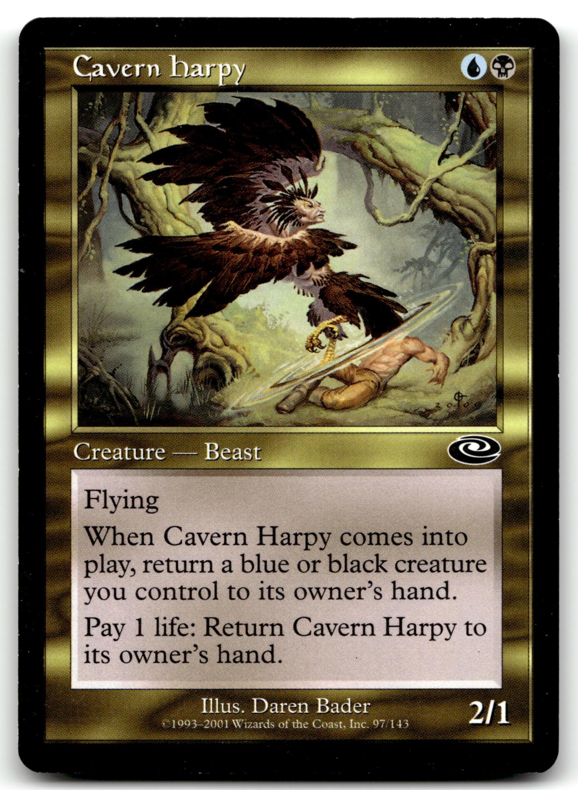 Cavern Harpy 97 Common Planeshift Magic: The Gathering Near Mint