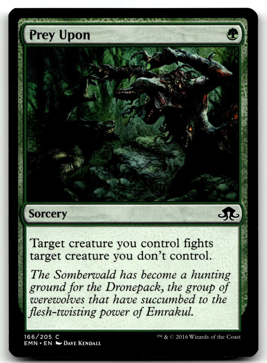 Prey Upon 166 Common Eldritch Moon Magic: The Gathering Near Mint