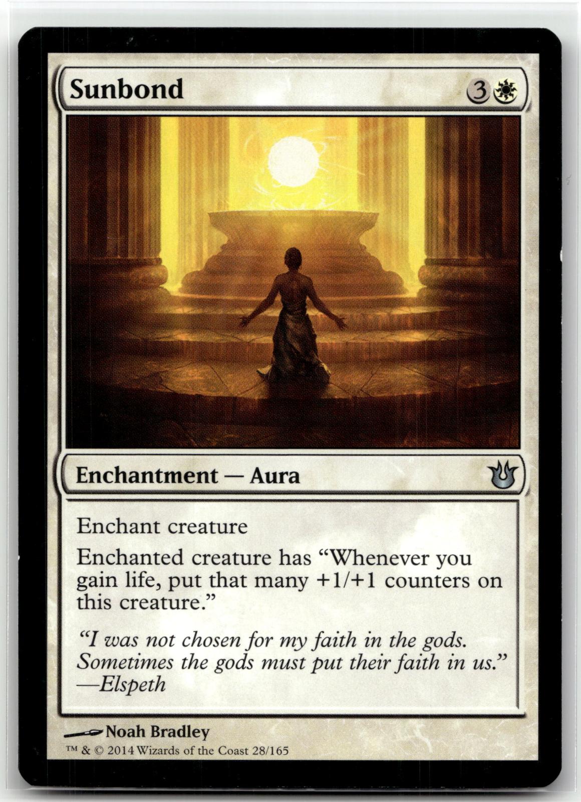Sunbond 28 Uncommon Born of the Gods Magic: The Gathering Near Mint