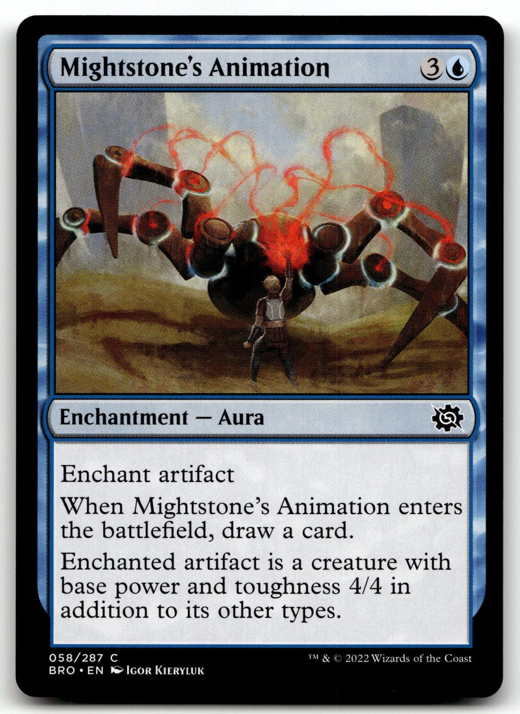 Mightstone's Animation 58 Common The Brothers' War Magic: The Gathering NM