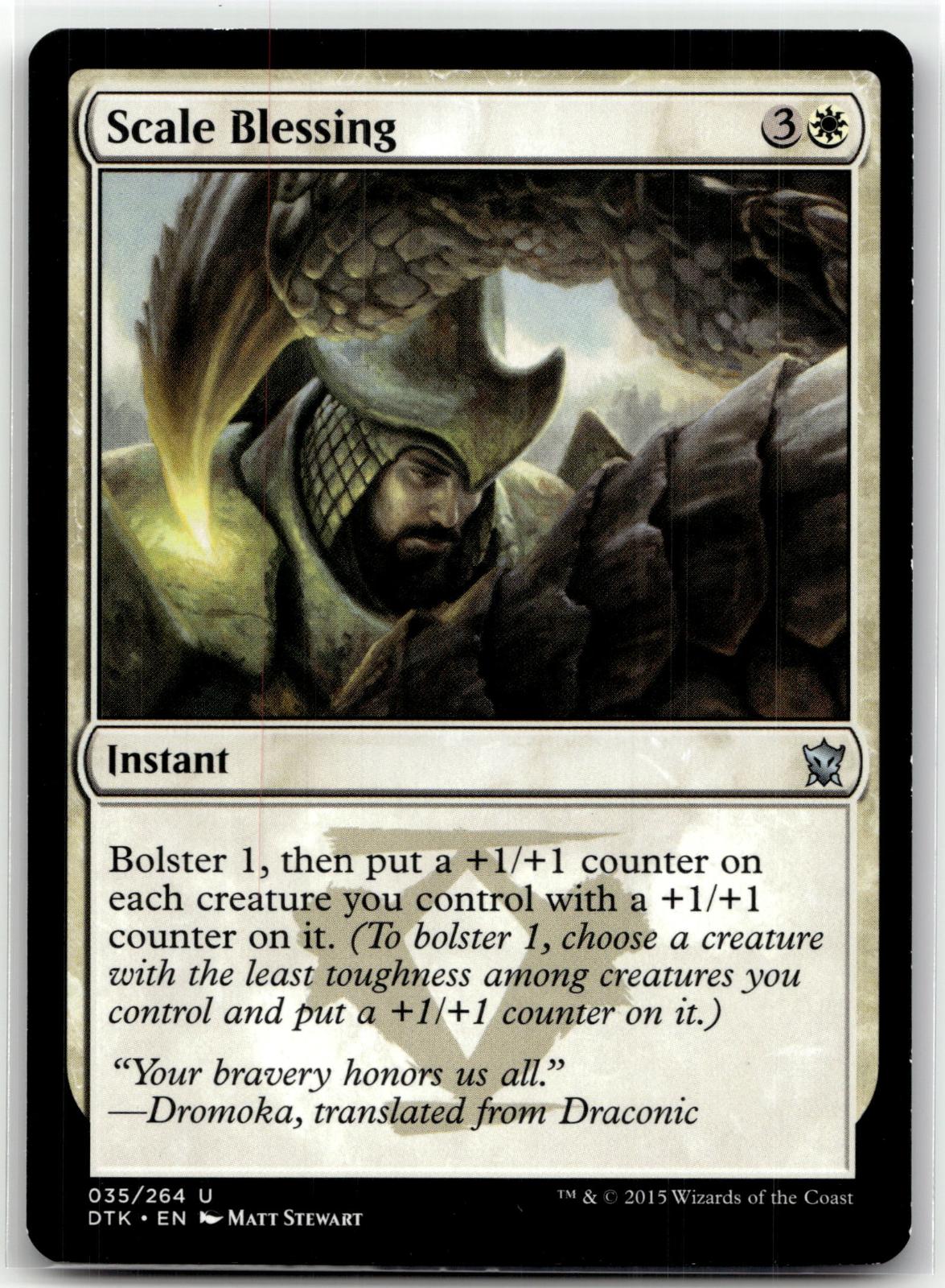 Scale Blessing 35 Uncommon Dragons of Tarkir Magic: The Gathering Near Mint