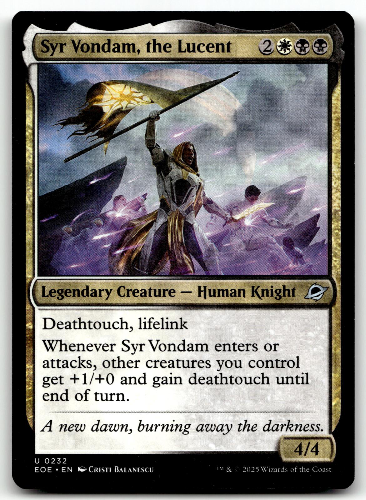 Syr Vondam, the Lucent 232 Uncommon Edge of Eternities Magic: The Gathering NM