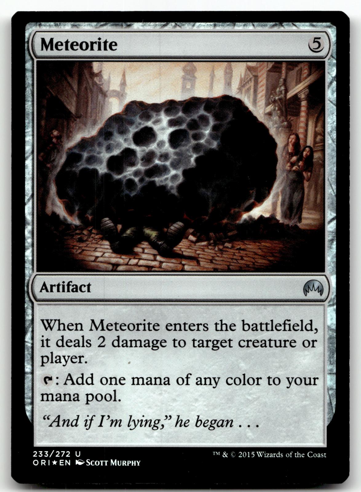 Meteorite 233 Uncommon Magic Origins Magic: The Gathering Foil Near Mint