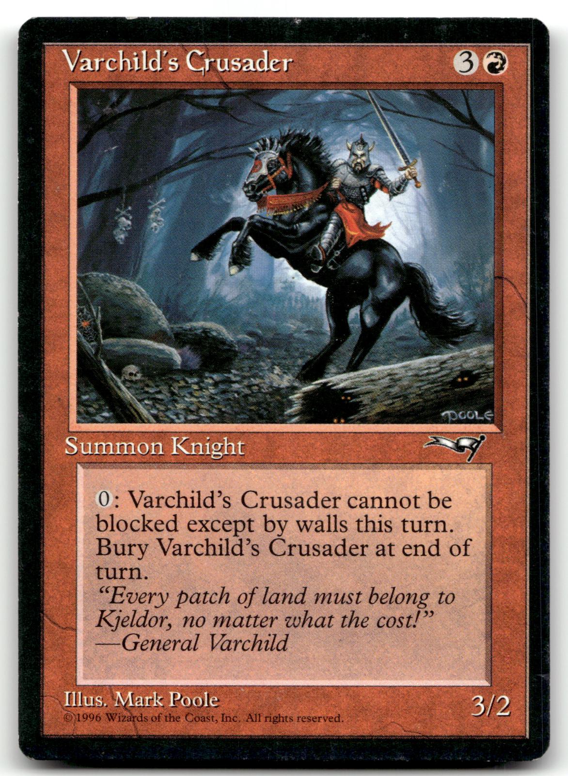 Varchild's Crusader 121 Common Alliances Magic: The Gathering Near Mint
