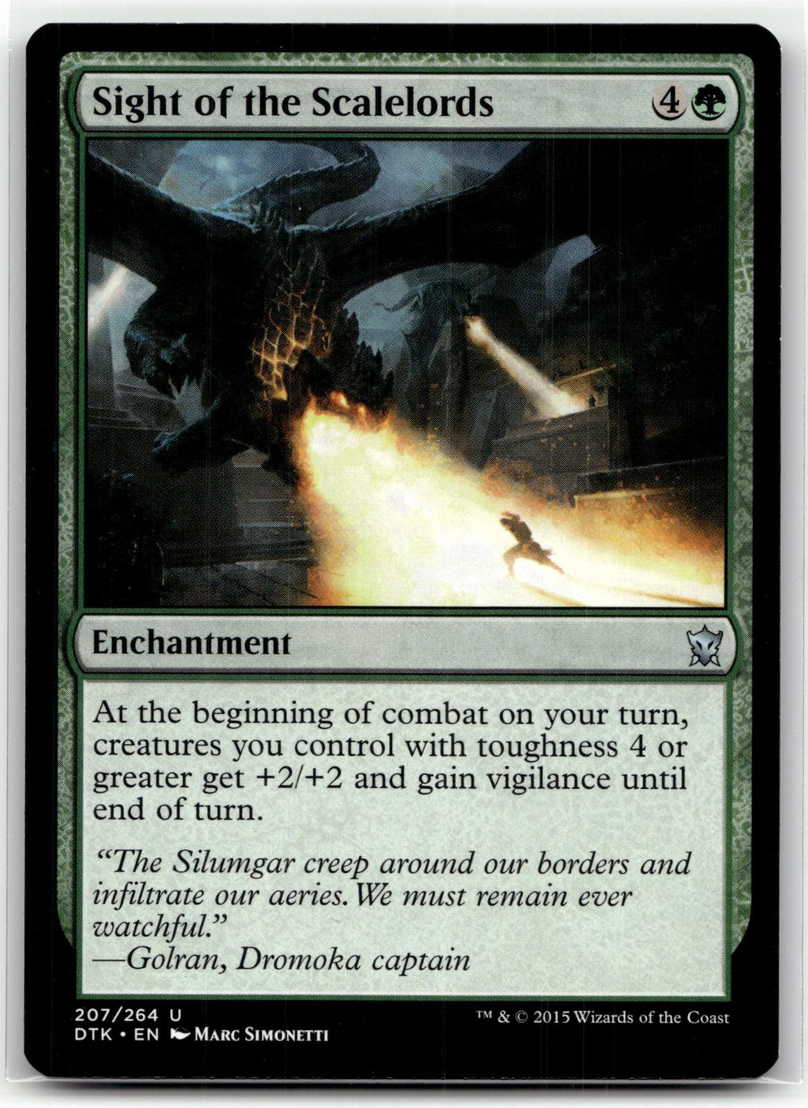Sight of the Scalelords 207 Uncommon Dragons of Tarkir Magic: The Gathering NM