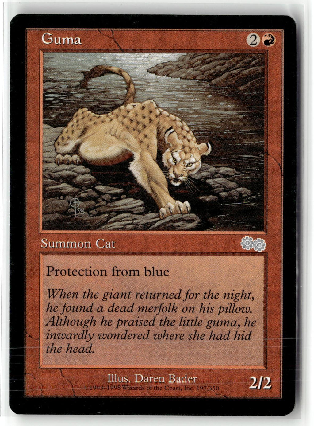 Guma 197 Uncommon Urza's Saga Magic: The Gathering Near Mint