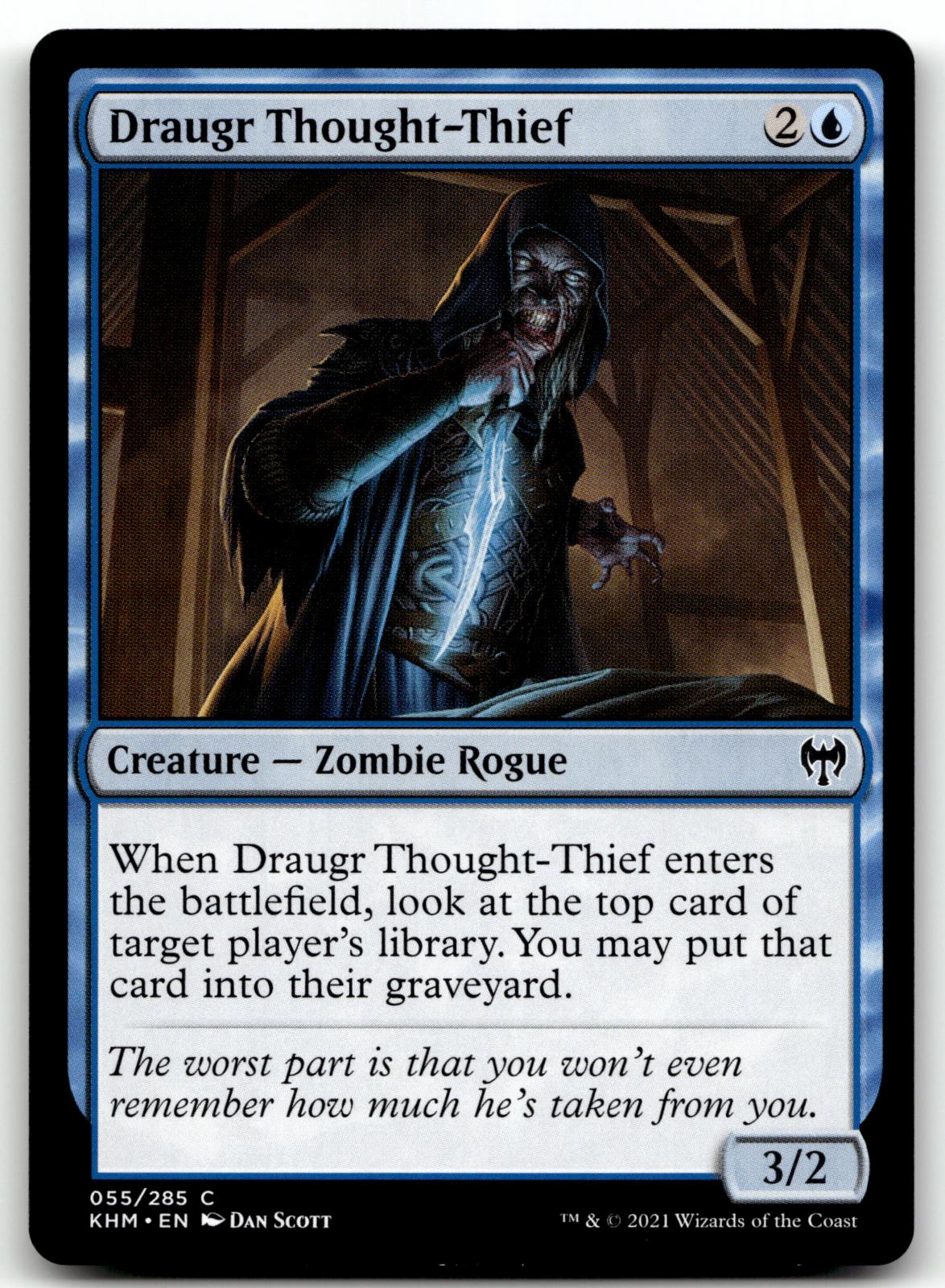 Draugr Thought-Thief 55 Common Kaldheim Magic: The Gathering Near Mint