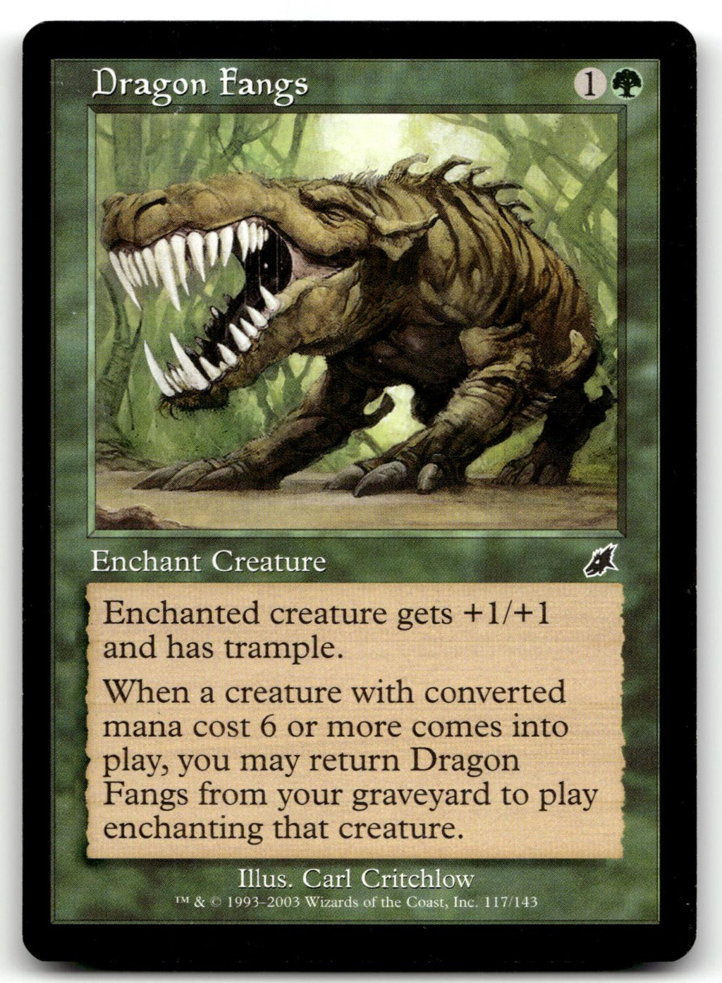 Dragon Fangs 117 Common Scourge Magic: The Gathering Near Mint