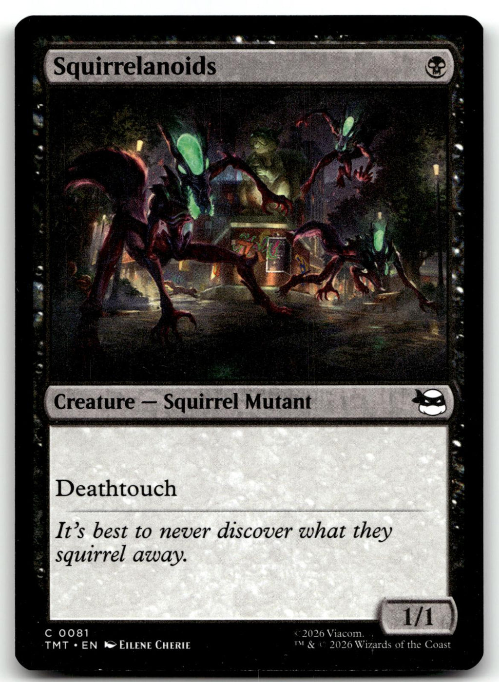 Squirrelanoids 0081 Common Teenage Mutant Ninja Turtles Magic: The Gathering NM