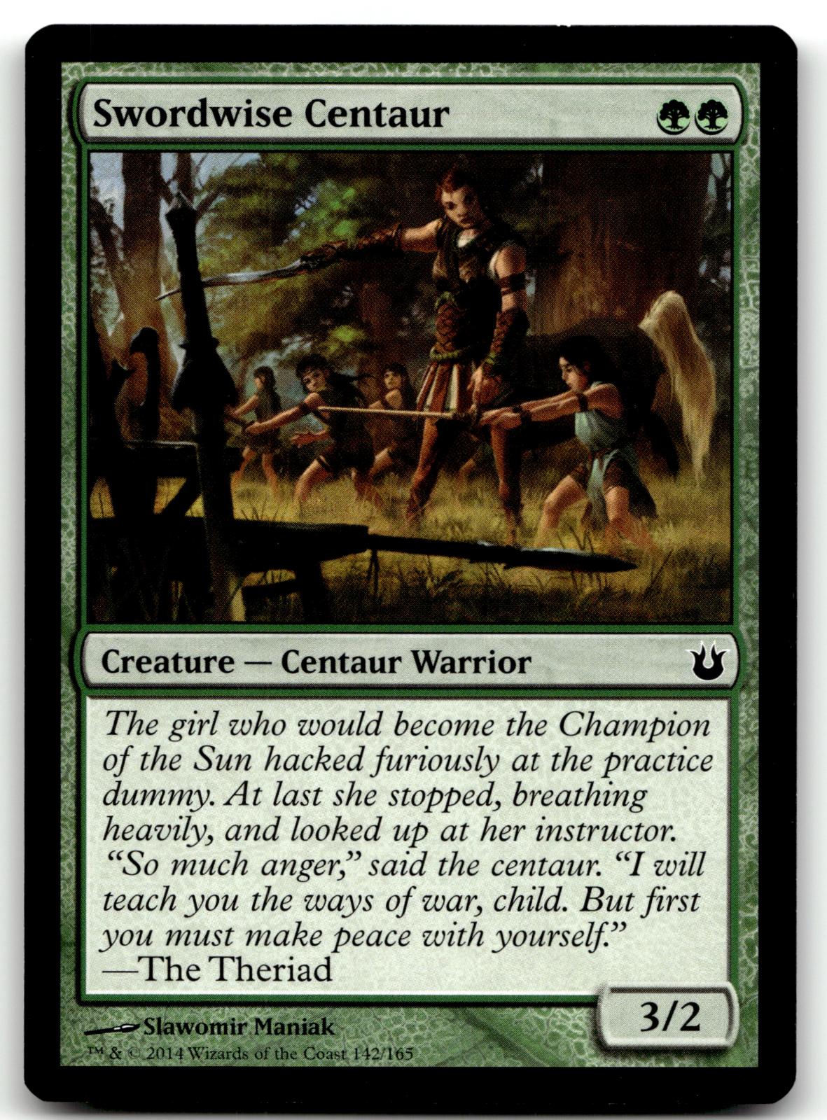 Swordwise Centaur 142 Common Born of the Gods Magic: The Gathering Near Mint