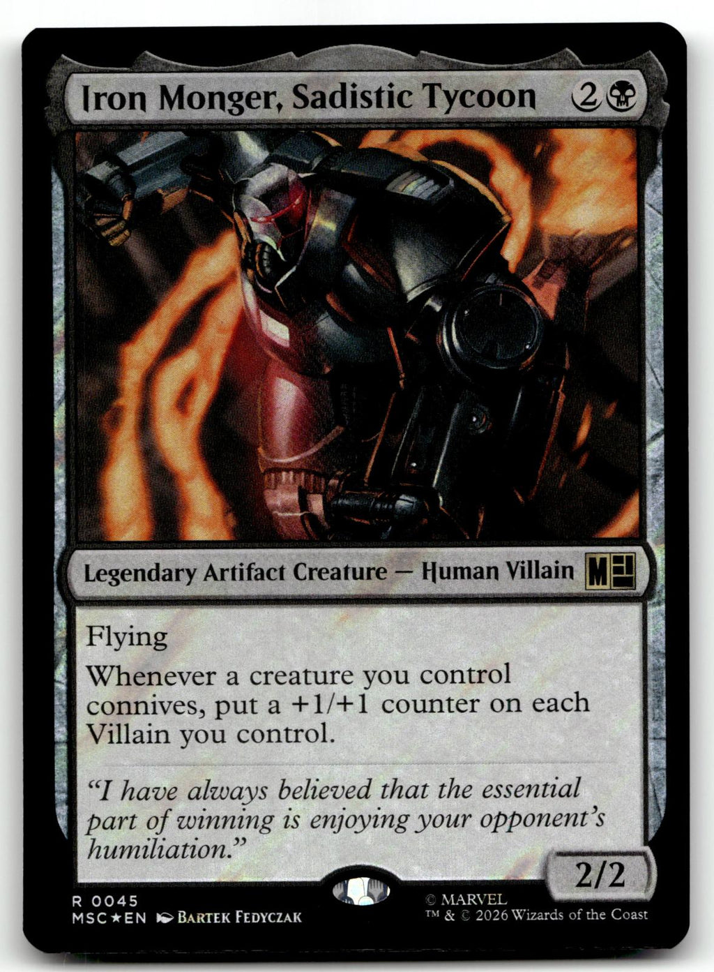 Iron Monger, Sadistic Tycoon 45 Commander: Marvel Super Heroes Magic: 