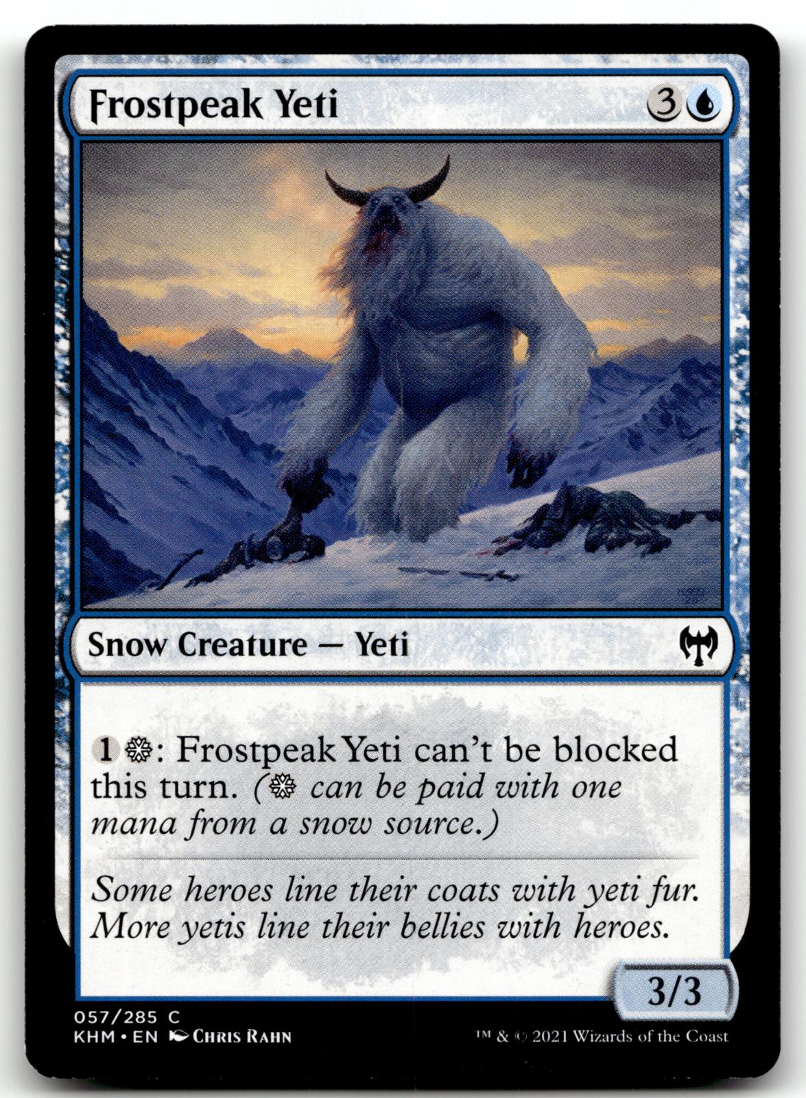 Frostpeak Yeti 57 Common Kaldheim Magic: The Gathering Near Mint