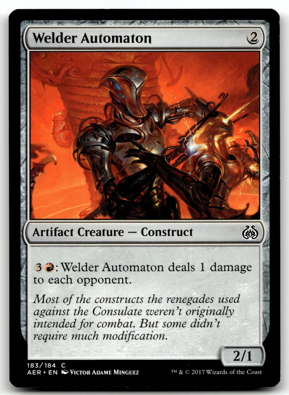 Welder Automaton 183 Common Aether Revolt Magic: The Gathering Near Mint