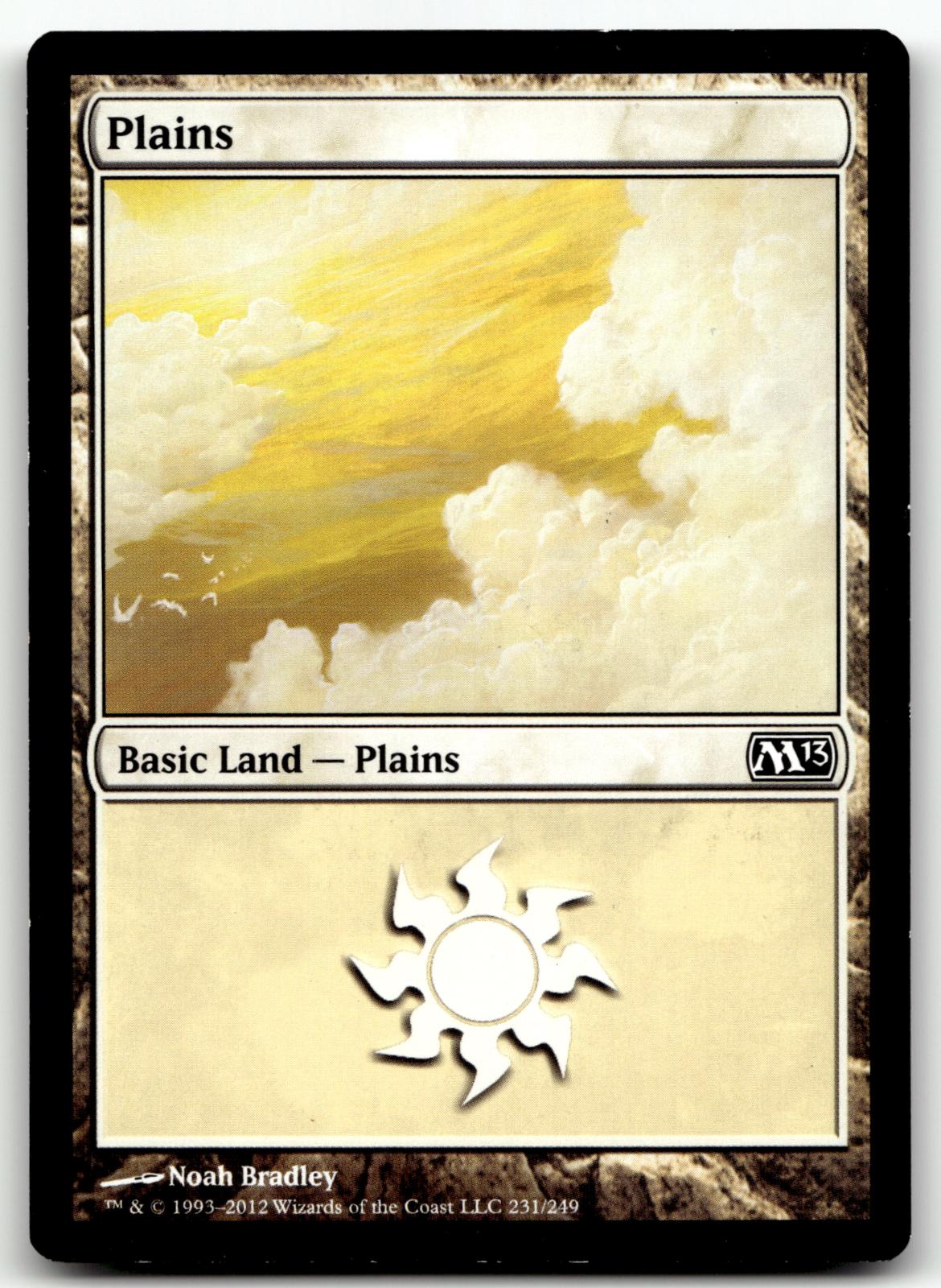 Plains (231) 231 Land Magic 2013 (M13) Magic: The Gathering Near Mint