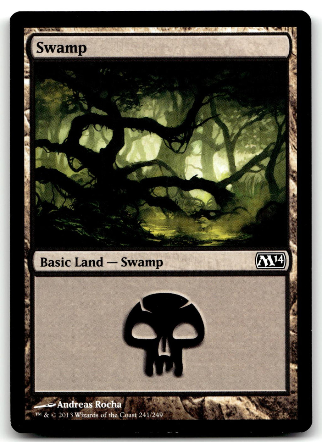 Swamp (241) 241 Land Magic 2014 (M14) Magic: The Gathering Near Mint