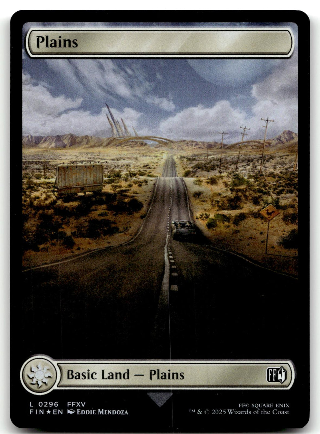 Plains (0296) 296 Land FINAL FANTASY Magic: The Gathering Foil Near Mint