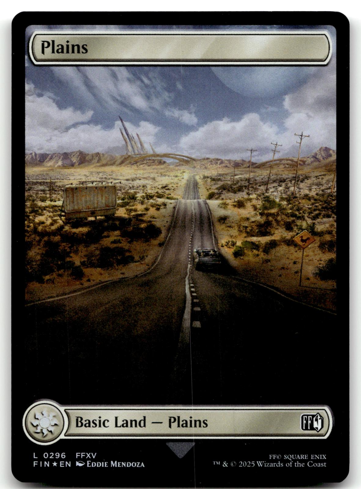 Plains (0296) 296 Land FINAL FANTASY Magic: The Gathering Foil Near Mint