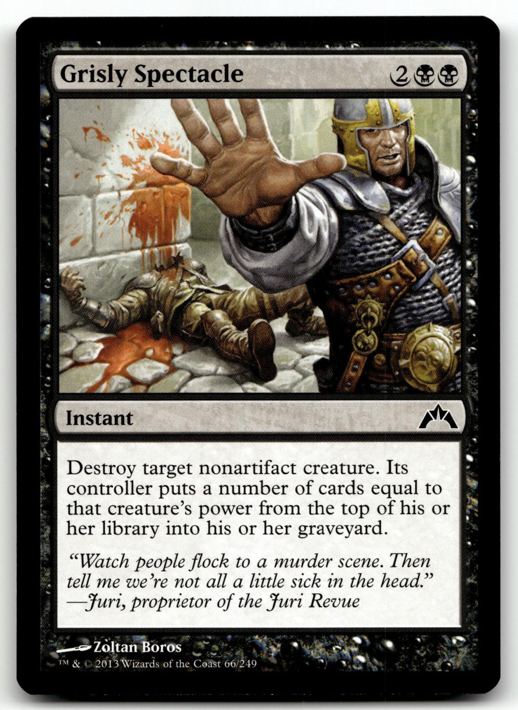 Grisly Spectacle 66 Common Gatecrash Magic: The Gathering Near Mint