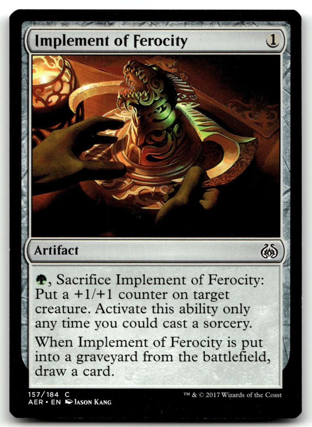 Implement of Ferocity 157 Common Aether Revolt Magic: The Gathering Near Mint