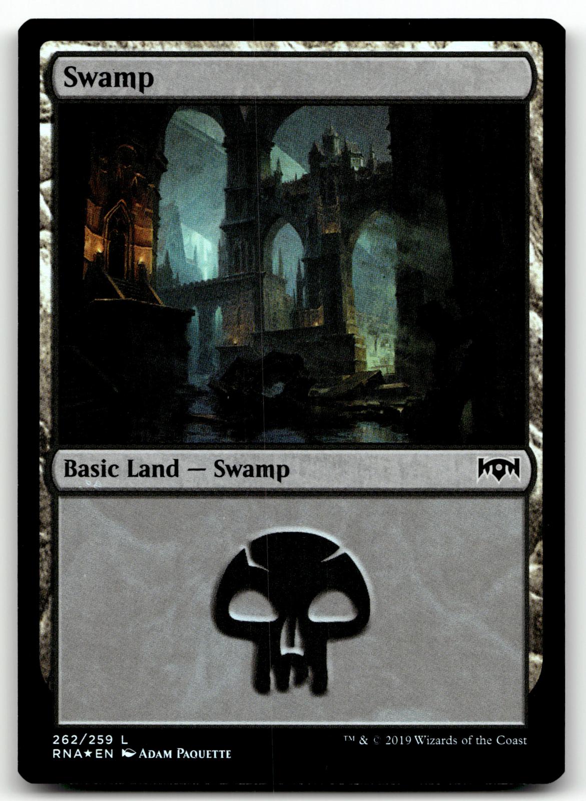 Swamp 262 Land Ravnica Allegiance Magic: The Gathering Foil Near Mint