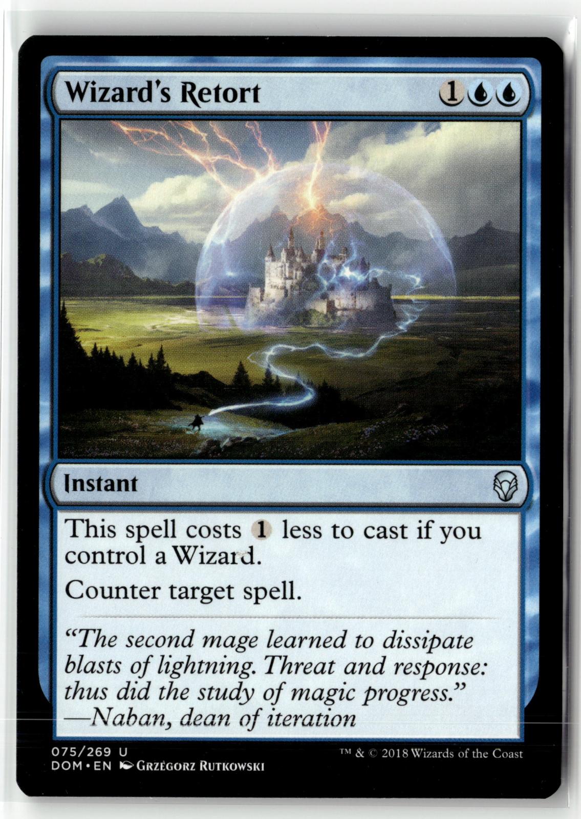 Wizard's Retort 75 Uncommon Dominaria Magic: The Gathering Near Mint