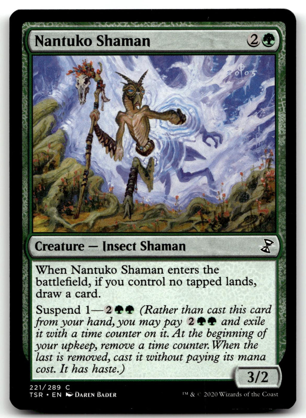 Nantuko Shaman 221 Common Time Spiral: Remastered Magic: The Gathering Near Mint