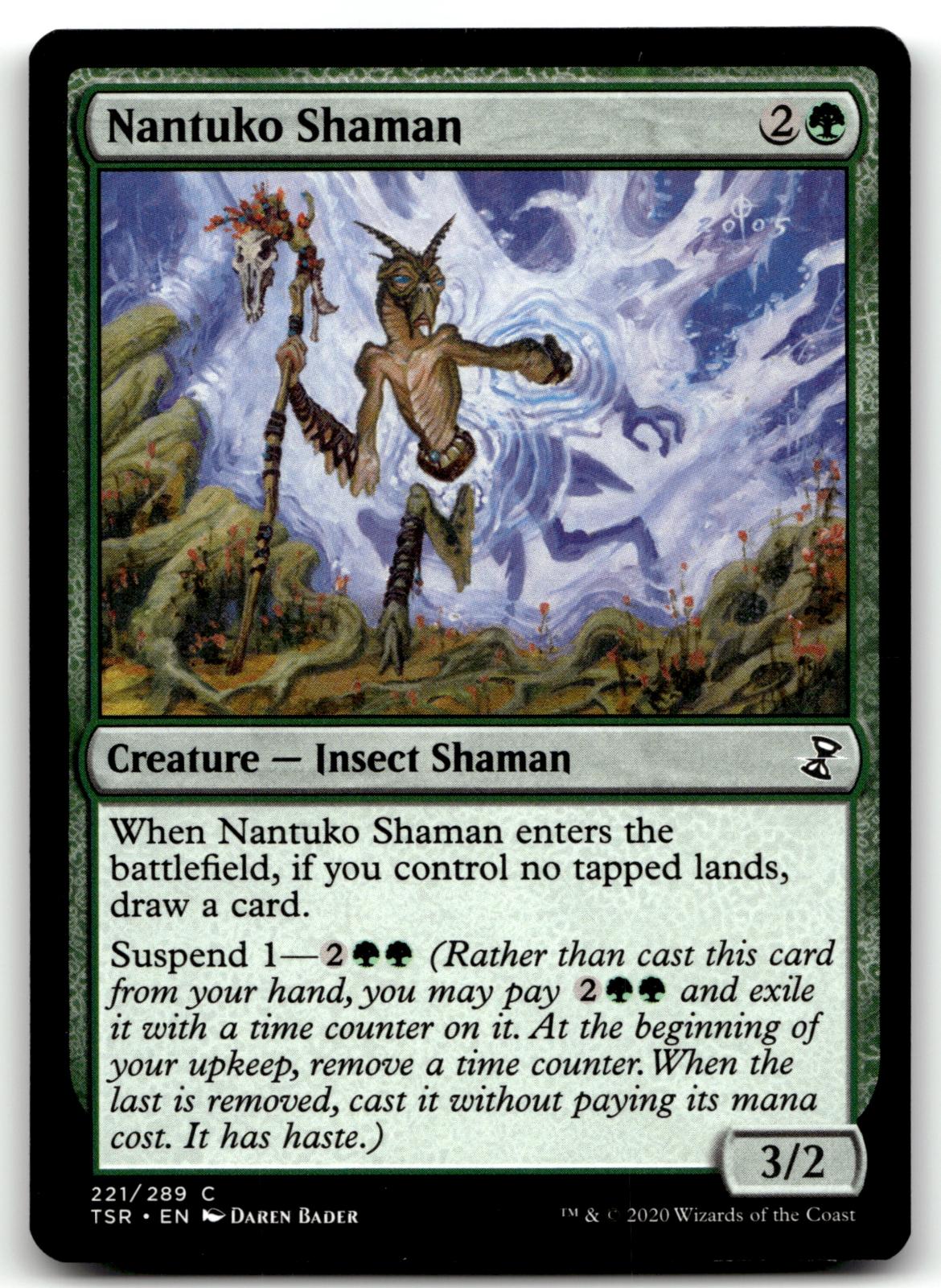 Nantuko Shaman 221 Common Time Spiral: Remastered Magic: The Gathering Near Mint