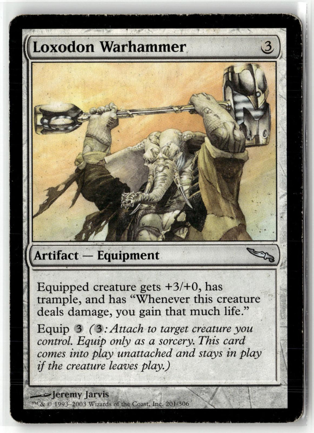 Loxodon Warhammer 201 Uncommon Mirrodin Magic: The Gathering Near Mint