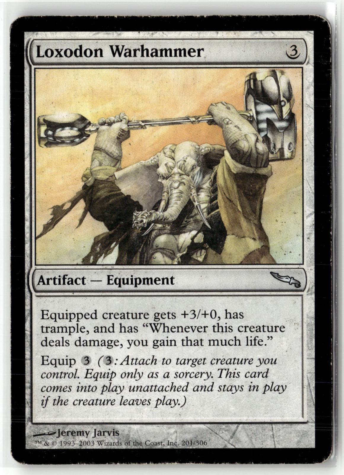 Loxodon Warhammer 201 Uncommon Mirrodin Magic: The Gathering Near Mint