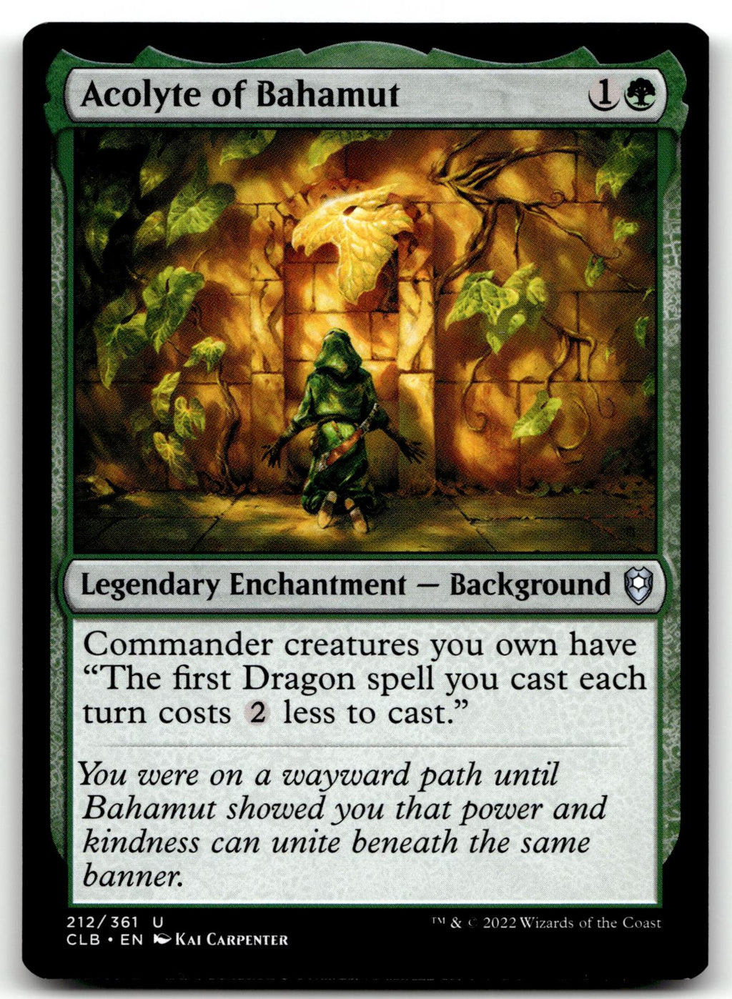 Acolyte of Bahamut 212 Commander Legends: Battle for Baldur's Gate Magic: