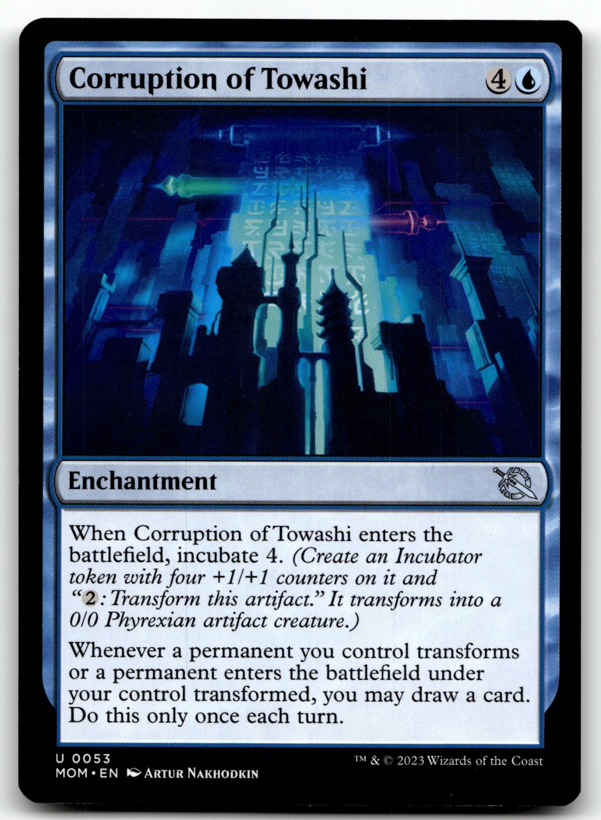 Corruption of Towashi 53 Uncommon March of the Machine Magic: The Gathering NM