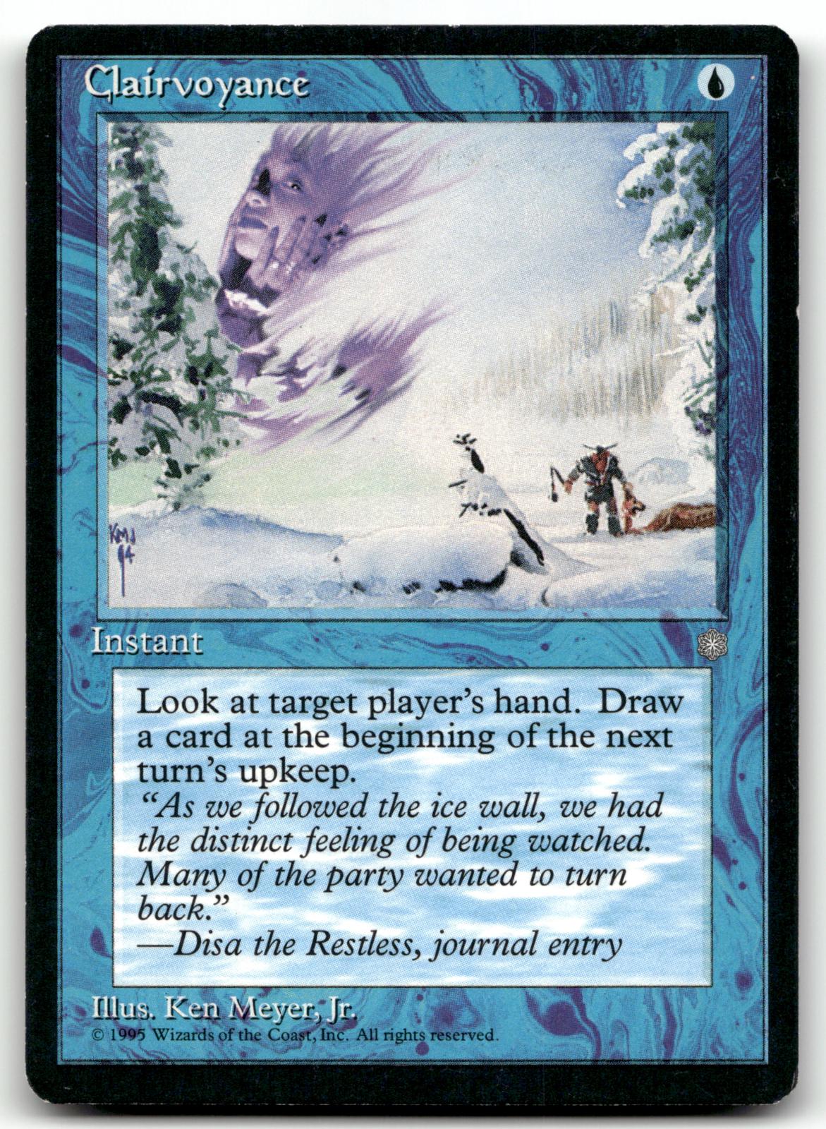 Clairvoyance Common Ice Age Magic: The Gathering Near Mint