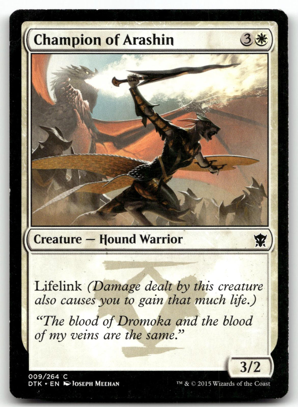 Champion of Arashin 9 Common Dragons of Tarkir Magic: The Gathering Near Mint
