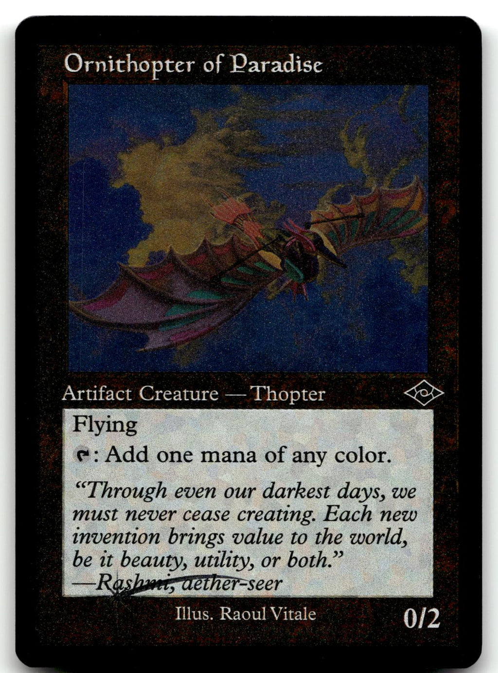 Ornithopter of Paradise (Retro Frame) 430 Modern Horizons 2 Magic: The Gathering Foil NM