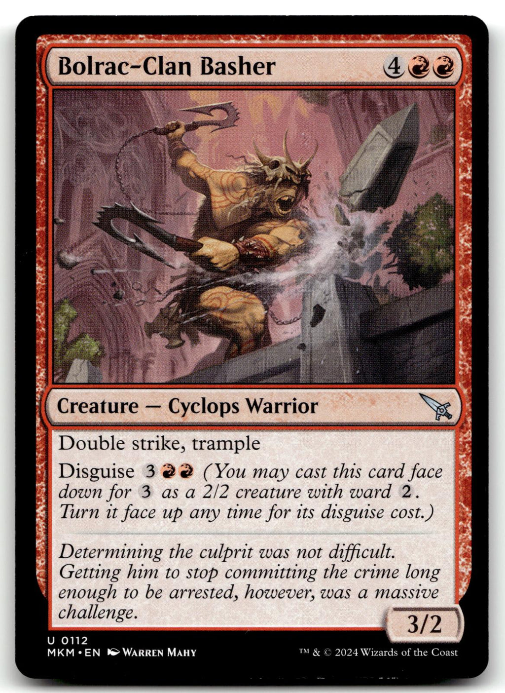 Bolrac-Clan Basher 112 Uncommon Murders at Karlov Manor Magic: The Gathering NM
