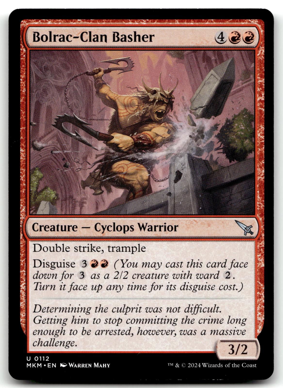 Bolrac-Clan Basher 112 Uncommon Murders at Karlov Manor Magic: The Gathering NM